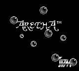 Aretha title screen for GameBoy